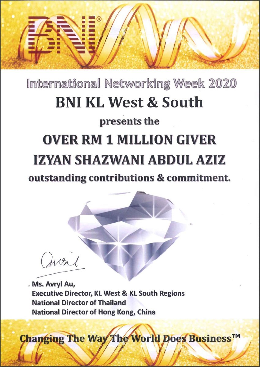 BNI 1 Million Giver 2020
